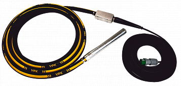 Высокочастотный глубинный вибратор подключаемый к преобразователю VPK 65T (Ø 65 мм, 5 м, 18 А, 18 кг)